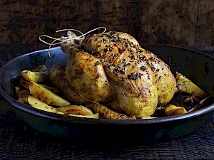Roast Chicken - food Diana Miller