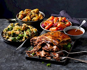 Tender joint of beef for Sunday roast captured beautifully by London food and lifestyle photographer Karen Thomas represented by Horton-Stephens agency