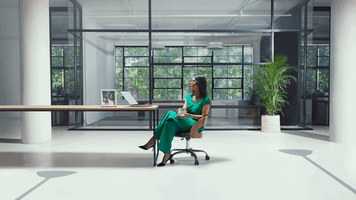 office worker become sun worshipper in new campaign for Amex shot by George Logan represented by top London agency Horton-Stephens
